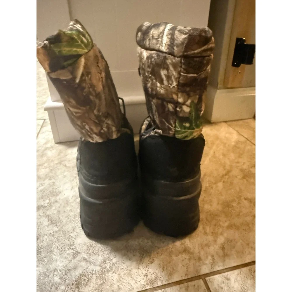 Itasca Kids Camo Snow Boots Waterproof Hunting Winter Shoes Size 5 6527159